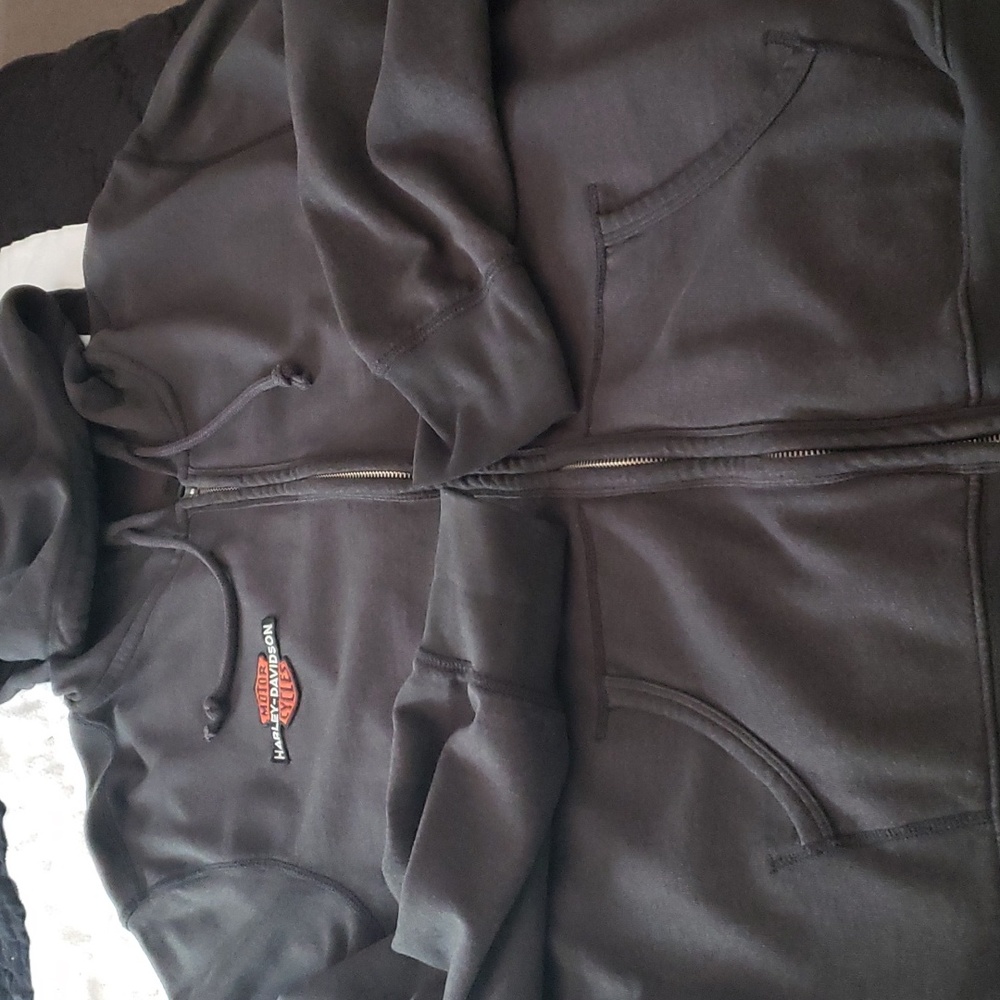 Mens harley-davidson 2xl zippered hoodie